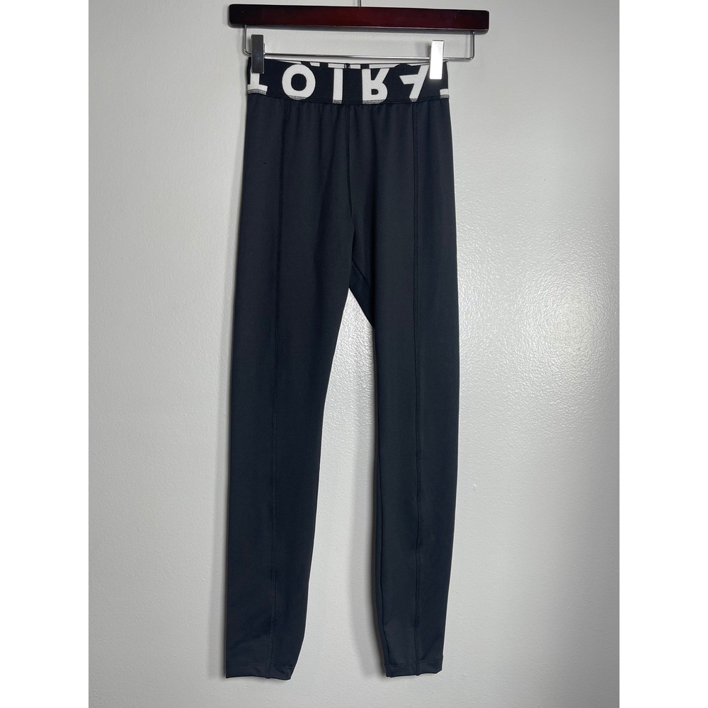 ATOIR SPORTS CLUB The Hype Leggings XS Black Logo Waistband Athletic Workout Gym